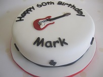 guitar birthday cake